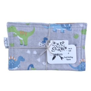 ‘Then & Now’ Flannelette Burp Cloth Set (3)