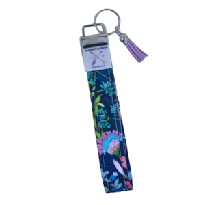 Craft material and supply: ‘Flower Garden’ Wristlet Key Fob