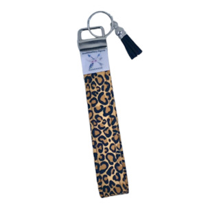 ‘Leopard Print’ Wristlet Key Fob