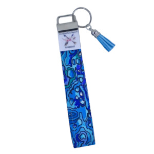 Craft material and supply: ‘Paua’ Wristlet Key Fob (Copy)