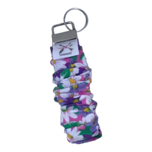 ‘Purple Daze’ Scrunchie Wristlet Key Fob