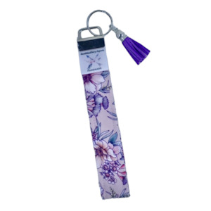 Craft material and supply: ‘Shades of Purple’ Wristlet Key Fob