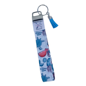 Craft material and supply: ‘Under the Sea’ Wristlet Key Fob