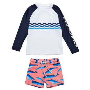 Clothing wholesaling: Whale Tail LS Baby Set