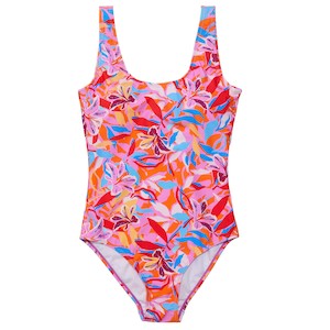 Womens Blooming Sunset Sustainable Swimsuit