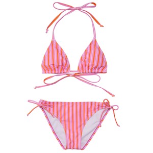 Clothing wholesaling: Stripy Sunset Sustainable Triangle Bikini