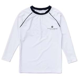 Compass White LS Rash Top