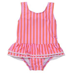 Clothing wholesaling: Stripy Sunset Sustainable Skirt Swimsuit