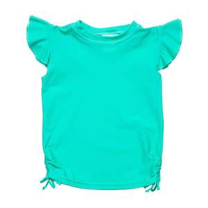 Mint Sustainable Flutter Sleeve Rash Top