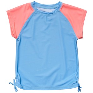 Cornflower Peach Sleeve SS Rash Top