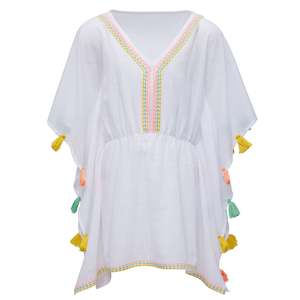 Clothing wholesaling: Coastal Tassel Cover Up