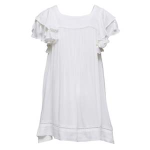 Clothing wholesaling: White Tassel Time Beach Dress