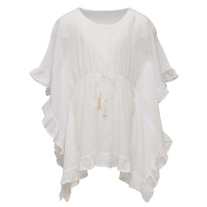 Clothing wholesaling: White Frilled Cover Up