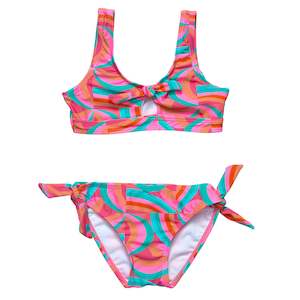 Clothing wholesaling: Geo Melon Sustainable Knot Front Bikini