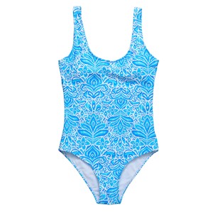 Womens Santorini Blue Swimsuit