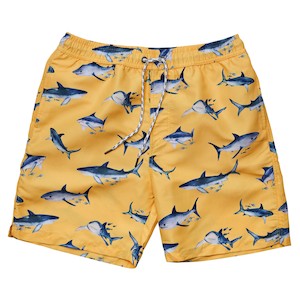 Mens Sunrise Shark Volley Board Short