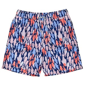 Mens Fish Frenzy Volley Board Shorts