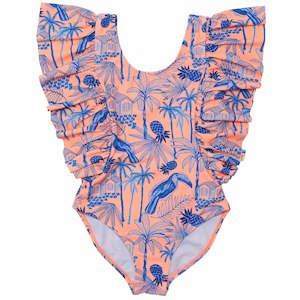 Tropicana Vacay Sustainable Wide Frill Swimsuit