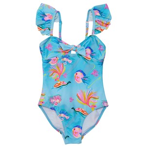 Clothing wholesaling: Kaleido Fish Sustainable Frill Swimsuit