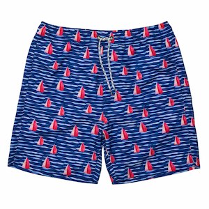 Mens Sailboat Rock Swim Short