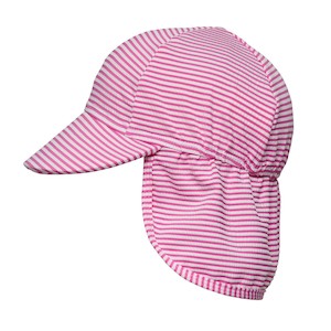 Clothing wholesaling: Raspberry Stripe Floating Flap Hat