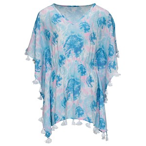 Clothing wholesaling: Sky Dye Batwing Cover Up