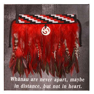 Gift: Mini Korowai on Canvas -  Whanau are never apart