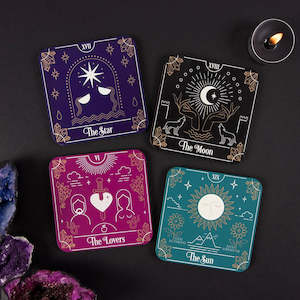 Tarot Card Coaster Set (4) NEW!