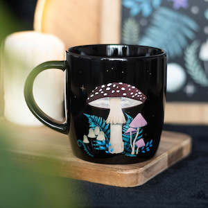 Dark Forest Mushroom Ceramic Mug NEW!