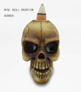 MINI SKULL BACK FLOW BURNER - bone