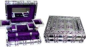 Gift: Jewellery Box Purple Fabric