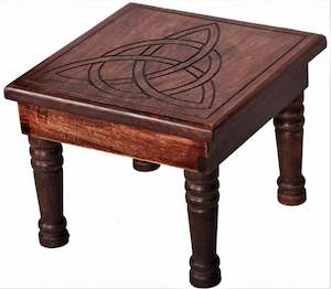 Altar Table Triquetra Dark mango wood