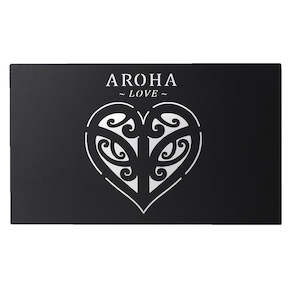 Aroha Metal Wall Art Black