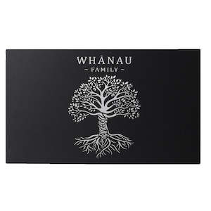 Whanau Metal Wall Art Black