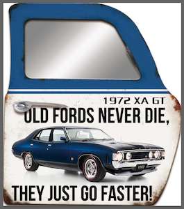 Wall Art Metal Car Door - Old Fords never die