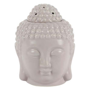 Small Grey Buddha Head Oil Burner NEW!