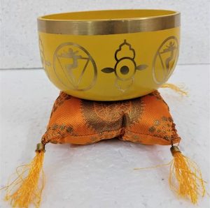 Chakra Singing Bowl Yellow - Medium