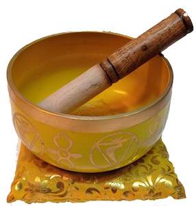 Chakra Singing Bowl Yellow - Large