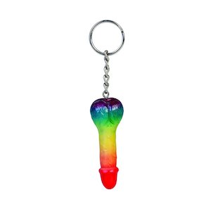 Rainbow Willy Keychain