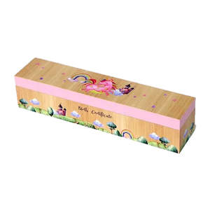 Unicorn Flight of Fancy Birth Certificate Box