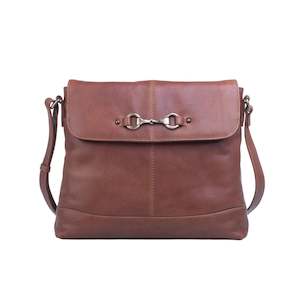 Steed Cross Body Leather Bag - Tan