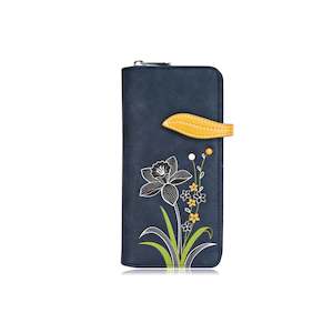 Daffodil Clutch Wallet - Blue