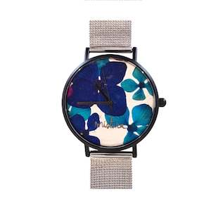 Watches: Manta Silver Floral | Ladies Watch