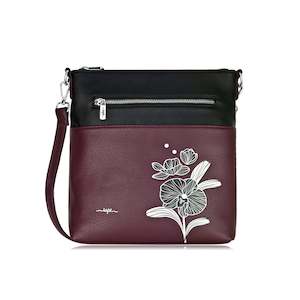 Messenger: Orchid Crossbody - Wine