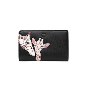 Wallets: Mother's Pride Oxford Leather Purse - Black