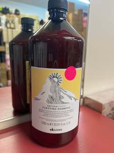 Litres: Davines NaturalTech Purifying Shampoo 1000ml - litre