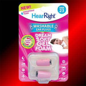 Snoring Earplugs | Dreamsoft® Women's Washable Earplugs | Waterproof Foam