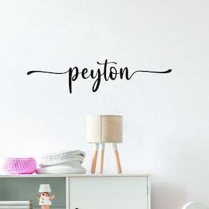 custom name wall decal handwriting