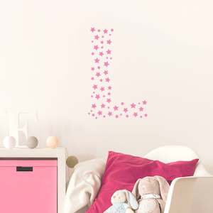 star letter wall decal