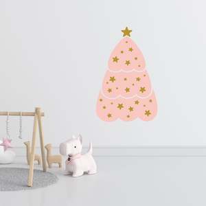 Cute Nursery Christmas tree wall decal